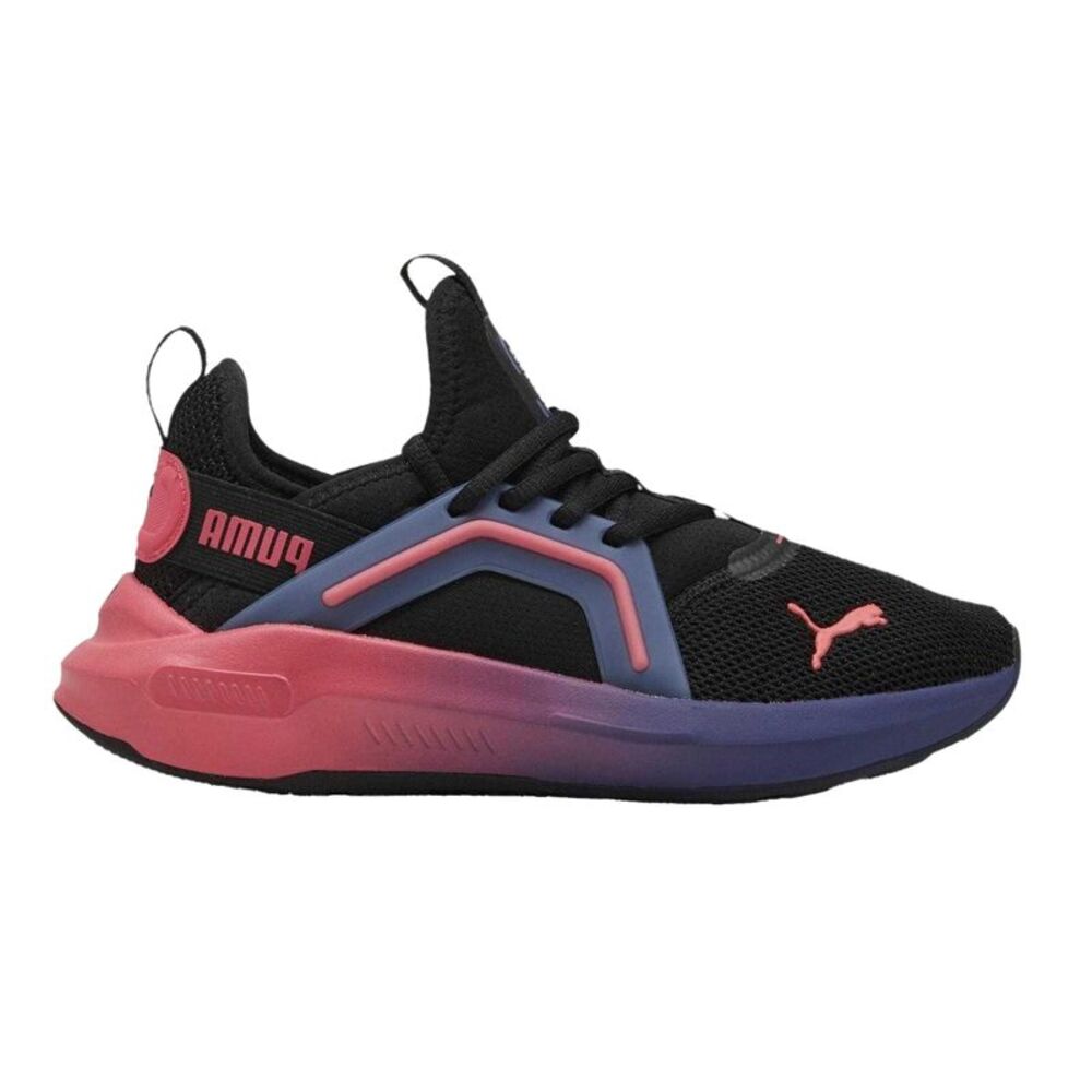 Puma Childrens/Kids Softride Enzo 5 Shoes / Black/Pink